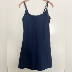 Abercrombie & Fitch Navy Slip Dress with V-Neck
